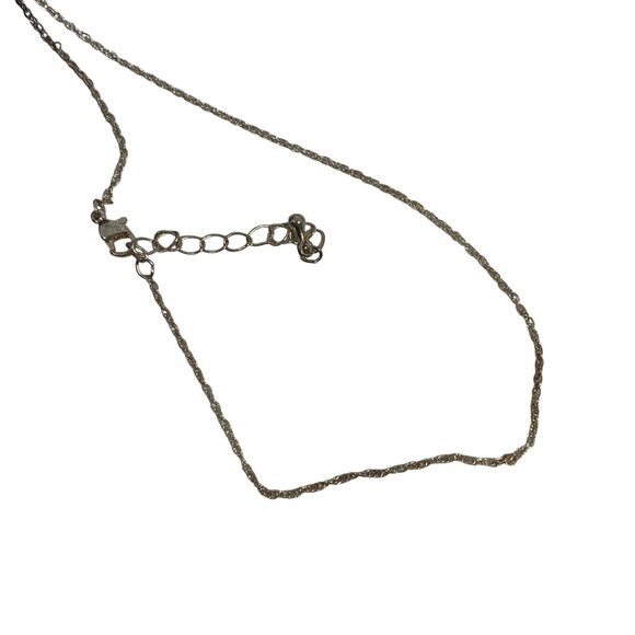 Devotions Two Tone Open Loop Cross w/ Rhinestones Necklace 16" Chain 2" Extender - Picture 3 of 5